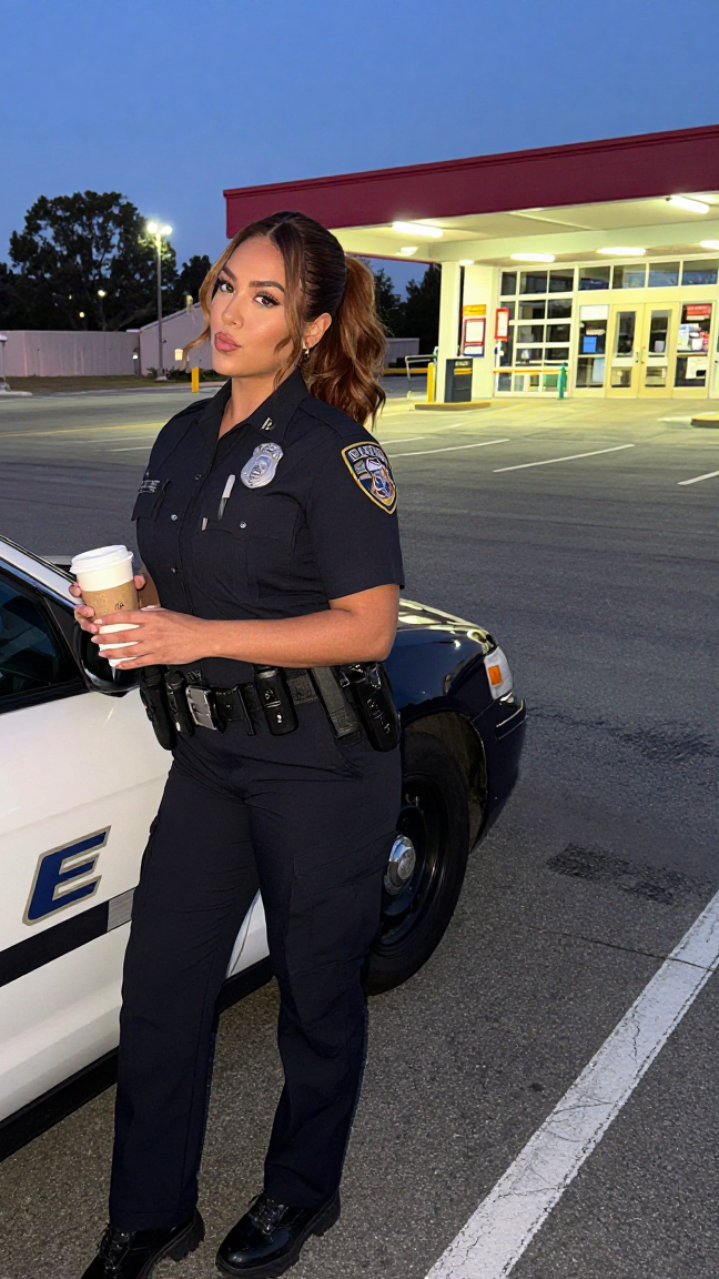 Handcuffed source image before the Krea2 edit